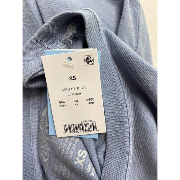 Casper Graphic Shirt Top Juniors' XS Blue Short-Sleeve‎ Crop Friendly Ghost NEW - Picture 8 of 10